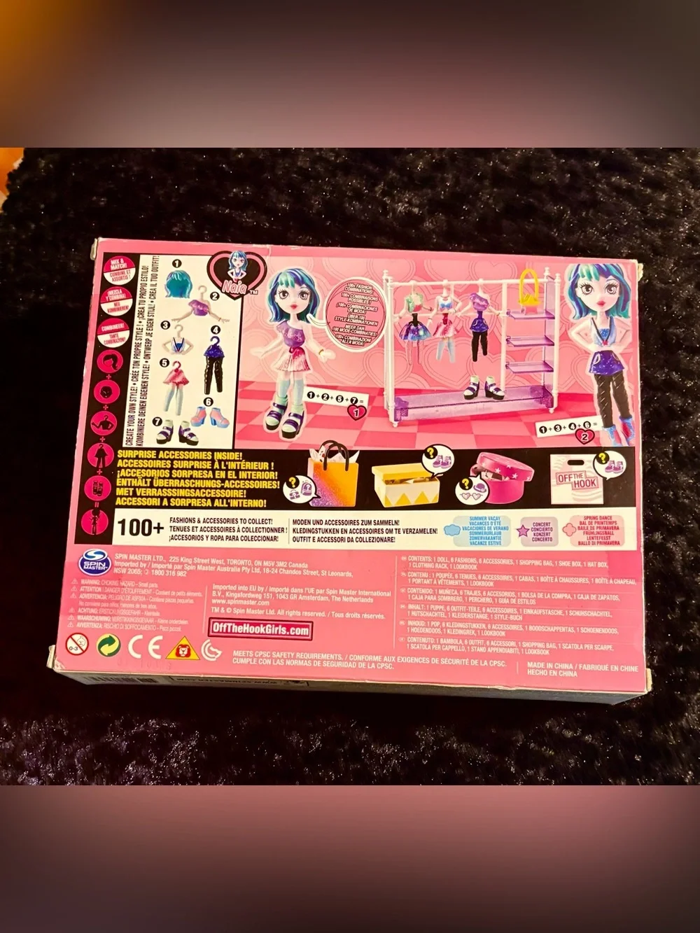 Off The Hook Style Studio Fashion Doll Playset - Pink & Blue